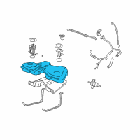 OEM 2007 Mercury Montego Fuel Tank Diagram - 6G1Z-9002-B