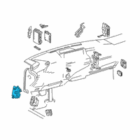 OEM Lexus ES350 Holder, Connector Diagram - 82666-33740