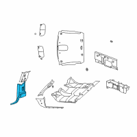 OEM 2006 Dodge Ram 2500 Panel-B Pillar Lower Trim Diagram - 5HA58BD5AG