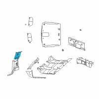 OEM 2006 Dodge Ram 2500 Panel-B Pillar Upper Trim Diagram - 5GR30BD1AD