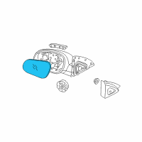 OEM Hyundai Elantra Mirror & Holder-Outside Rear, RH Diagram - 87621-2L130
