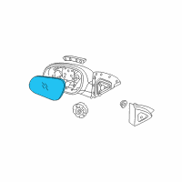 OEM 2011 Hyundai Elantra Mirror & Holder-Outside Rear, RH Diagram - 87621-2L130