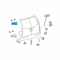 OEM 2001 Ford Excursion Upper Hinge Diagram - YC3Z-78420A68-BA