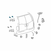 OEM 2004 Ford Excursion Upper Hinge Bolt Diagram - -N606690-S307