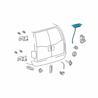 OEM 2005 Ford Excursion Handle Diagram - YC3Z-7843400-AB