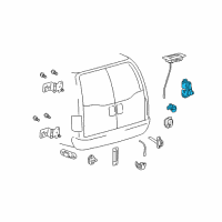 OEM 2001 Ford Excursion Lock Diagram - 4C7Z-7843170-AA