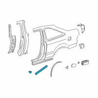 OEM 1996 Honda Civic Protector, R. RR. Fender *G82P* (CYPRESS GREEN PEARL) Diagram - 75304-S03-A11ZA