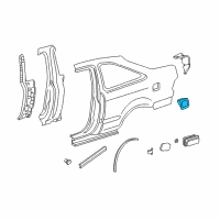 OEM 1997 Honda Civic Adapter, Fuel Cap Diagram - 63915-S02-A00ZZ