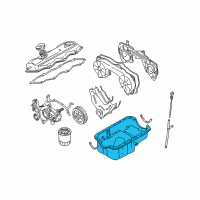 OEM 1997 Infiniti QX4 Oil Pan Assembly Diagram - 11110-0W000