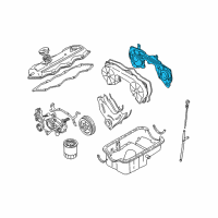 OEM 1997 Infiniti QX4 Cover-Front Diagram - 13502-0W005