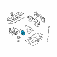 OEM Nissan Pathfinder Pulley-Crankshaft Diagram - 12303-0W001