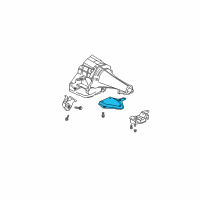 OEM 2002 Dodge Ram 1500 Bracket-Transmission Mount Diagram - 52020972AB