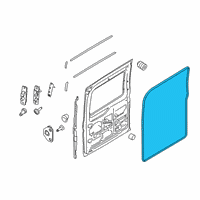 OEM 2020 Ford Transit-350 HD Surround Weatherstrip Diagram - CK4Z-61253A10-D