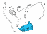 OEM 2022 BMW X4 Activated Charcoal Filter Diagram - 16-13-7-459-686