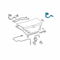 OEM Toyota Avalon Hinge Diagram - 64510-AC030