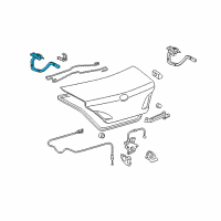 OEM Toyota Avalon Hinge Diagram - 64520-AC030