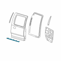 OEM 2006 Dodge Ram 3500 Seal-Door Diagram - 55277218AB