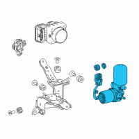 OEM 2022 Toyota Camry ABS Pump Assembly Diagram - 47070-33070