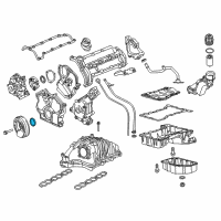 OEM 2017 Jeep Grand Cherokee Seal-CRANKSHAFT Oil Diagram - 68029523AA