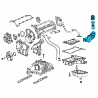 OEM 2019 Ram 1500 Classic Engine Oil Cooler Diagram - 68229403AA