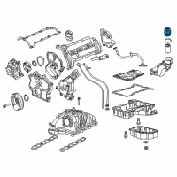 OEM Jeep Grand Cherokee Cap-Oil Filter Housing Diagram - 68148345AA