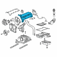 OEM Jeep Cover-Cylinder Head Diagram - 68147538AB