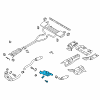 OEM 2018 Ford Edge Catalytic Converter Diagram - F2GZ-5E212-G