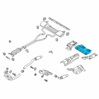 OEM Lincoln Continental Heat Shield Diagram - G3GZ-5411434-A