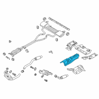 OEM Lincoln Continental Heat Shield Diagram - G3GZ-5411434-B