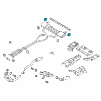 OEM Lincoln Continental Rear Hanger Diagram - GD9Z-5F262-A