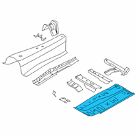 OEM 2021 Toyota GR Supra Floor Pan Diagram - 58112-WAA01