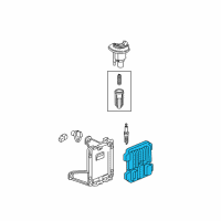 OEM Buick Rainier Powertrain Control Module Assembly (Refurbished) Diagram - 19209820