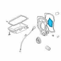 OEM Buick Skylark Front Cover Gasket Diagram - 24574584