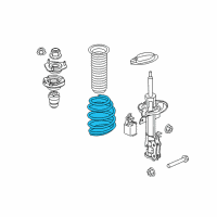 OEM Ford Fiesta Coil Spring Diagram - C1BZ-5310-A