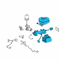 OEM 2014 Toyota Land Cruiser Master Cylinder Assembly Diagram - 47025-60550