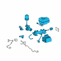 OEM 2014 Toyota Land Cruiser Master Cylinder Assembly Diagram - 47050-60500