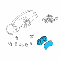 OEM 2010 Nissan Altima Speedometer Instrument Cluster Diagram - 24810-ZX00B