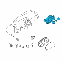 OEM Nissan Altima Control Assembly Diagram - 27500-JA820