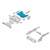 OEM 2017 Hyundai Azera Panel Assembly-Rear Floor, Rear Diagram - 65513-3V000