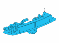 OEM 2021 GMC Acadia License Lamp Assembly Diagram - 84753464