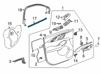 OEM 2021 Chevrolet Trailblazer Belt Weatherstrip Diagram - 42712582