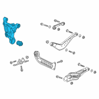 OEM Rear Suspension Knuckle Assembly Diagram - 22949387