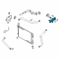 OEM Hyundai Santa Fe Case-Thermostat Diagram - 25620-2GTA0