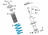 OEM 2021 Chevrolet Corvette Coil Spring Diagram - 84747903