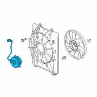 OEM Honda Ridgeline Motor, Cooling Fan Diagram - 19030-5J6-A01