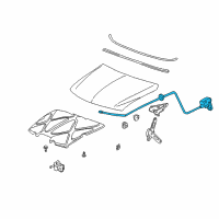 OEM Chevrolet Suburban 1500 Release Cable Diagram - 15142953