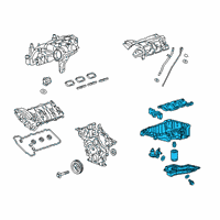 OEM 2022 Chevrolet Blazer Upper Oil Pan Diagram - 12702893