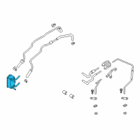 OEM 2018 Ford Fusion Oil Cooler Diagram - DG9Z-7A095-A