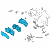 OEM Hyundai Accent Cluster Assembly-Instrument Diagram - 94001-1R010