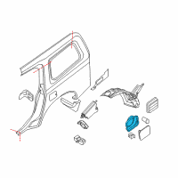 OEM 2007 Nissan Pathfinder Base-Filler Lid Diagram - 78120-EA530